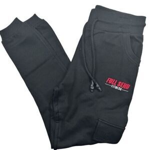 NWT Full Send Men’s Black Cargo Joggers Sweatpants Logo on Leg - Size M